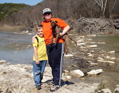 Hiking on the river