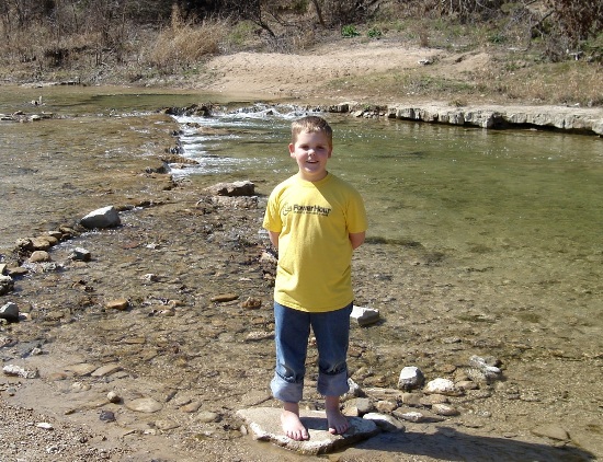 Wading in the Paluxy River