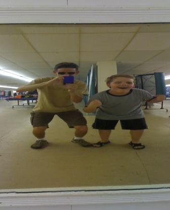 Step 4: Stand in front of funhouse mirror
