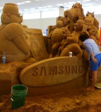 Step 5: Gawk at cool sand sculpture