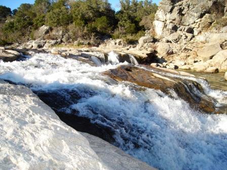 Part of the falls themselves.