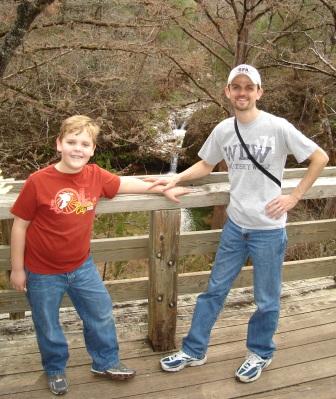 Hayden and I at the Twin Falls overlook.