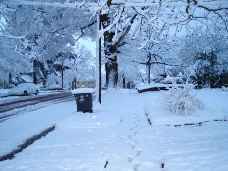 A look down the street.