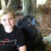 Hayden and a distant relative at the Lincoln Park Zoo